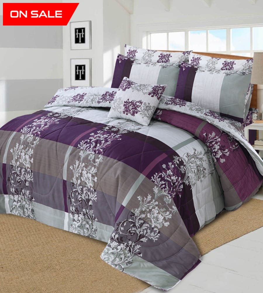 7Pc Summer Comforter Set 837 Quilts & Comforters