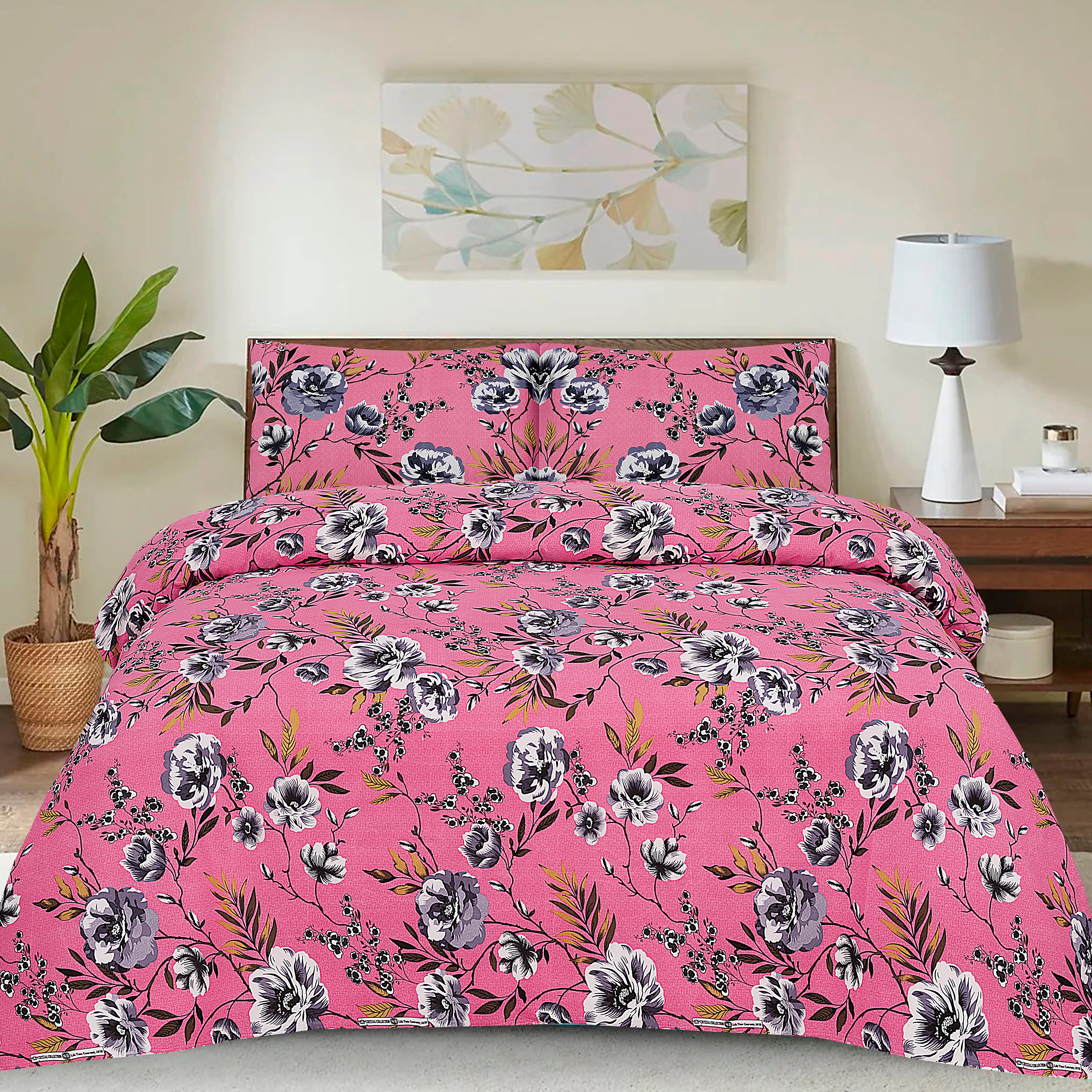 Pure Cotton 3pc Bedsheet Set B2509