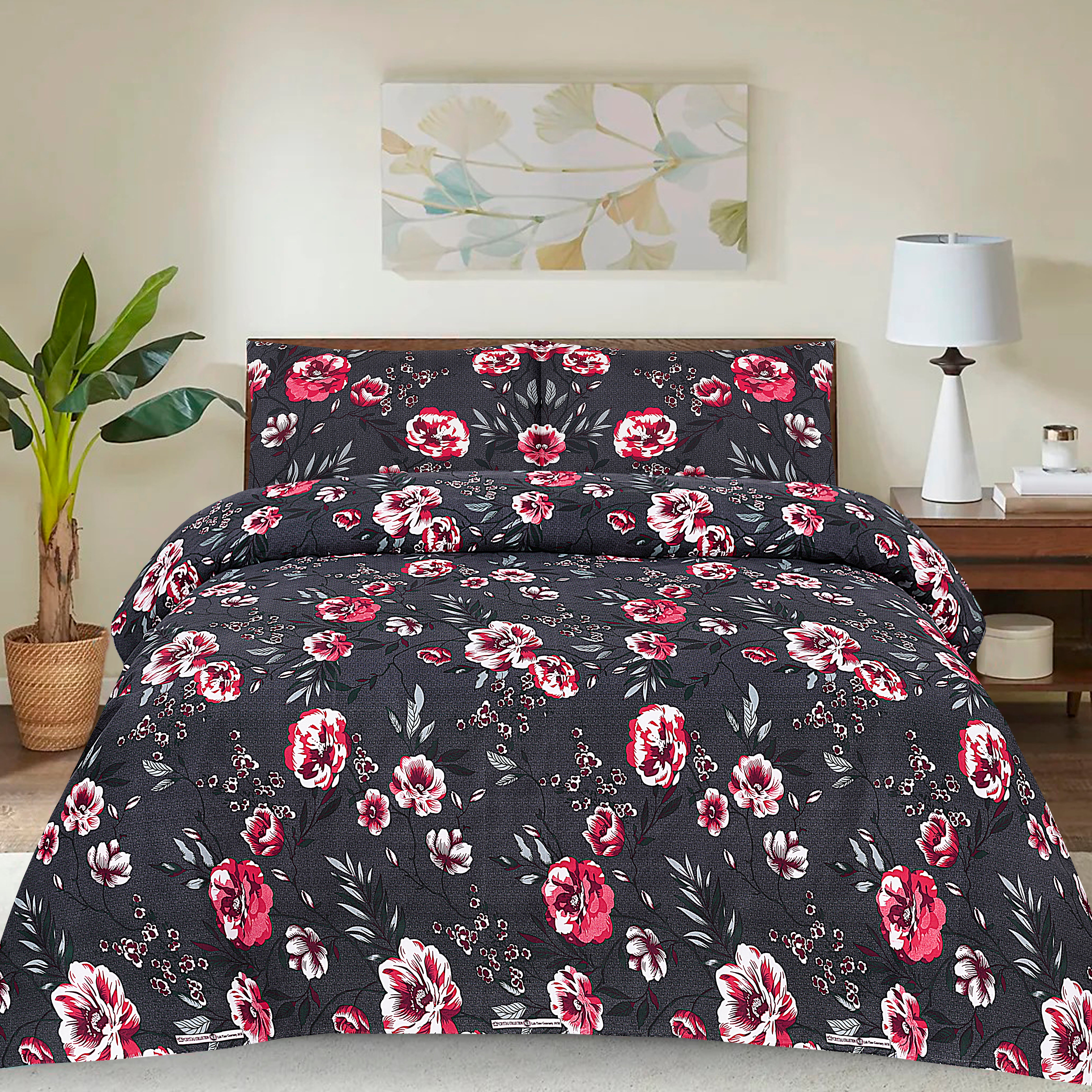 Pure Cotton 3pc Bedsheet Set B2511