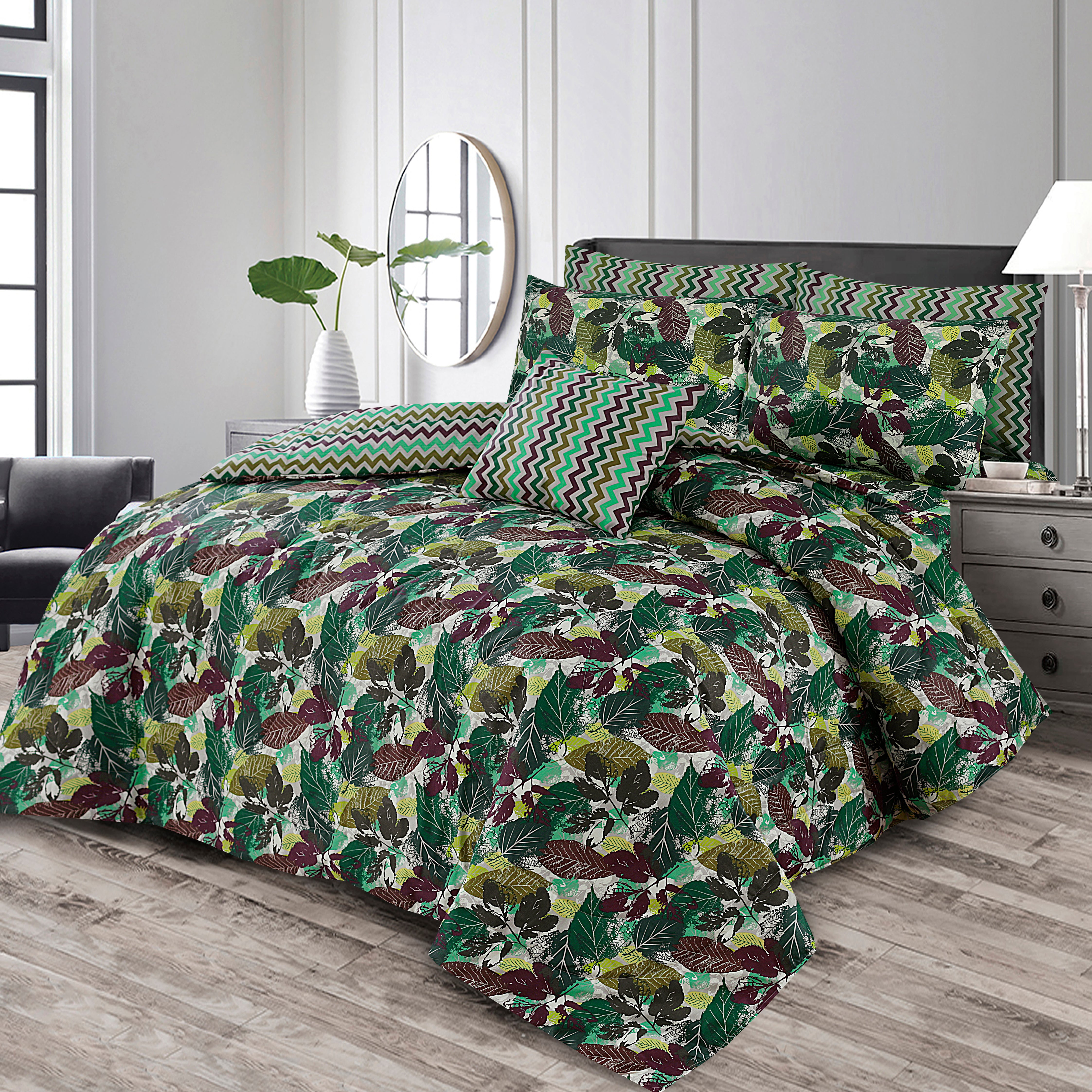 7 Pcs  Comforter Set Mh-759