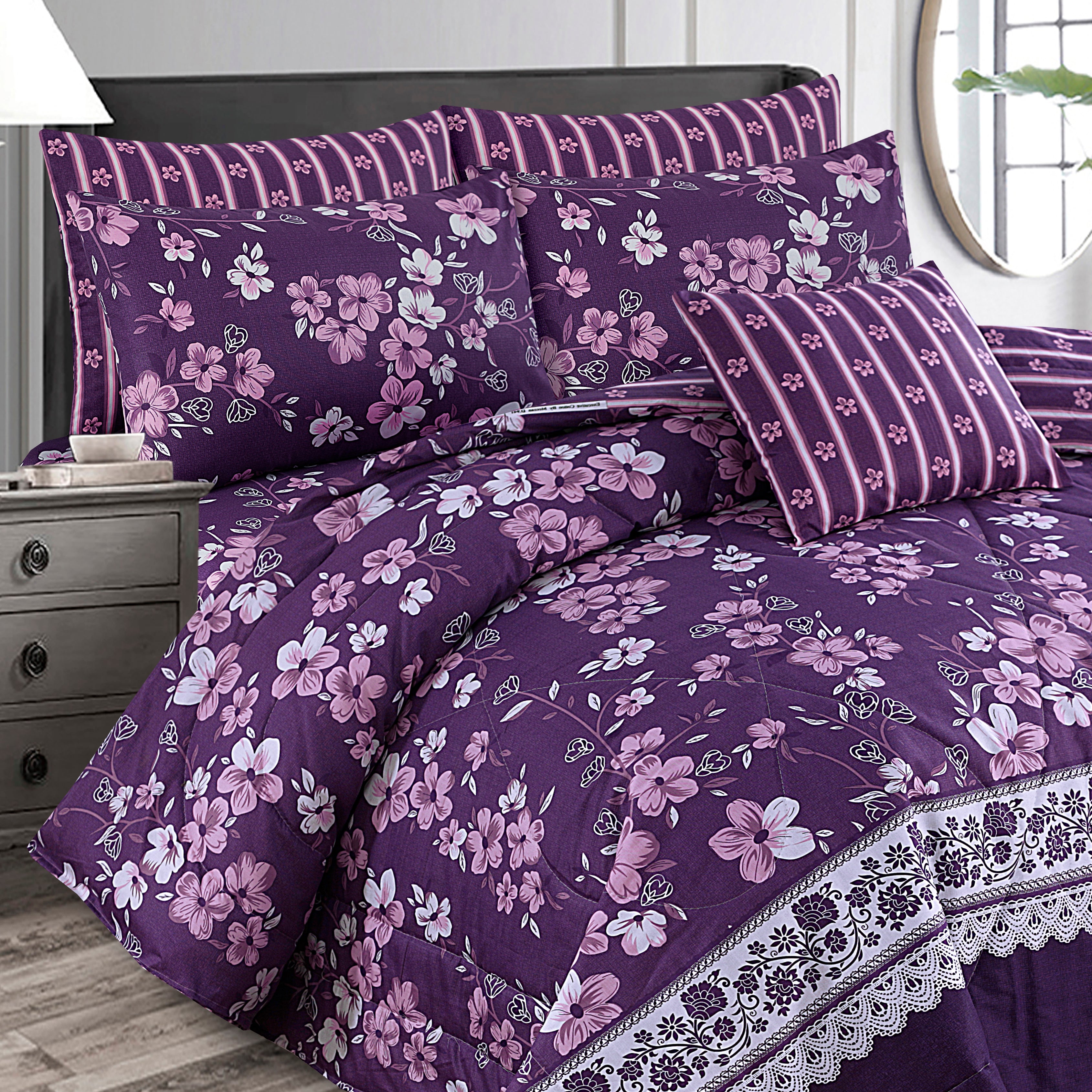 7 Pcs  Comforter Set Mh-760