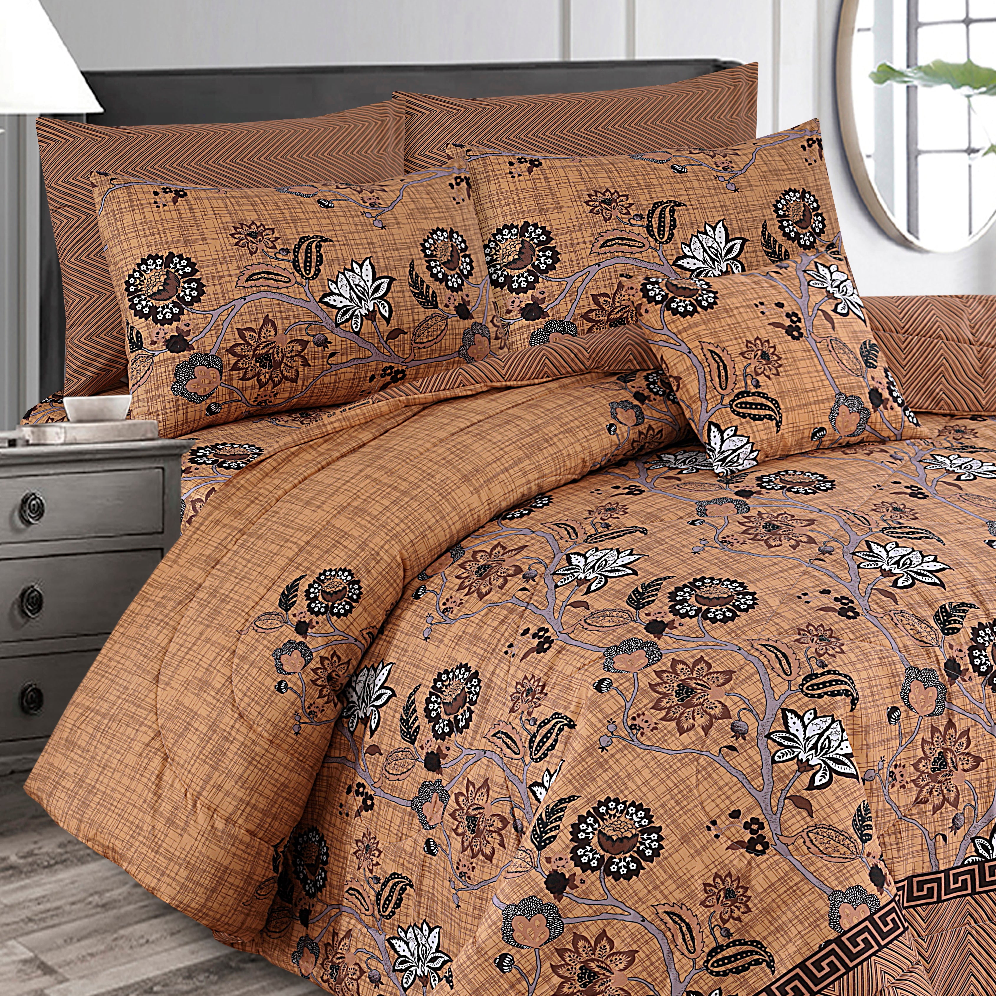 7 Pcs  Comforter Set Mh-757