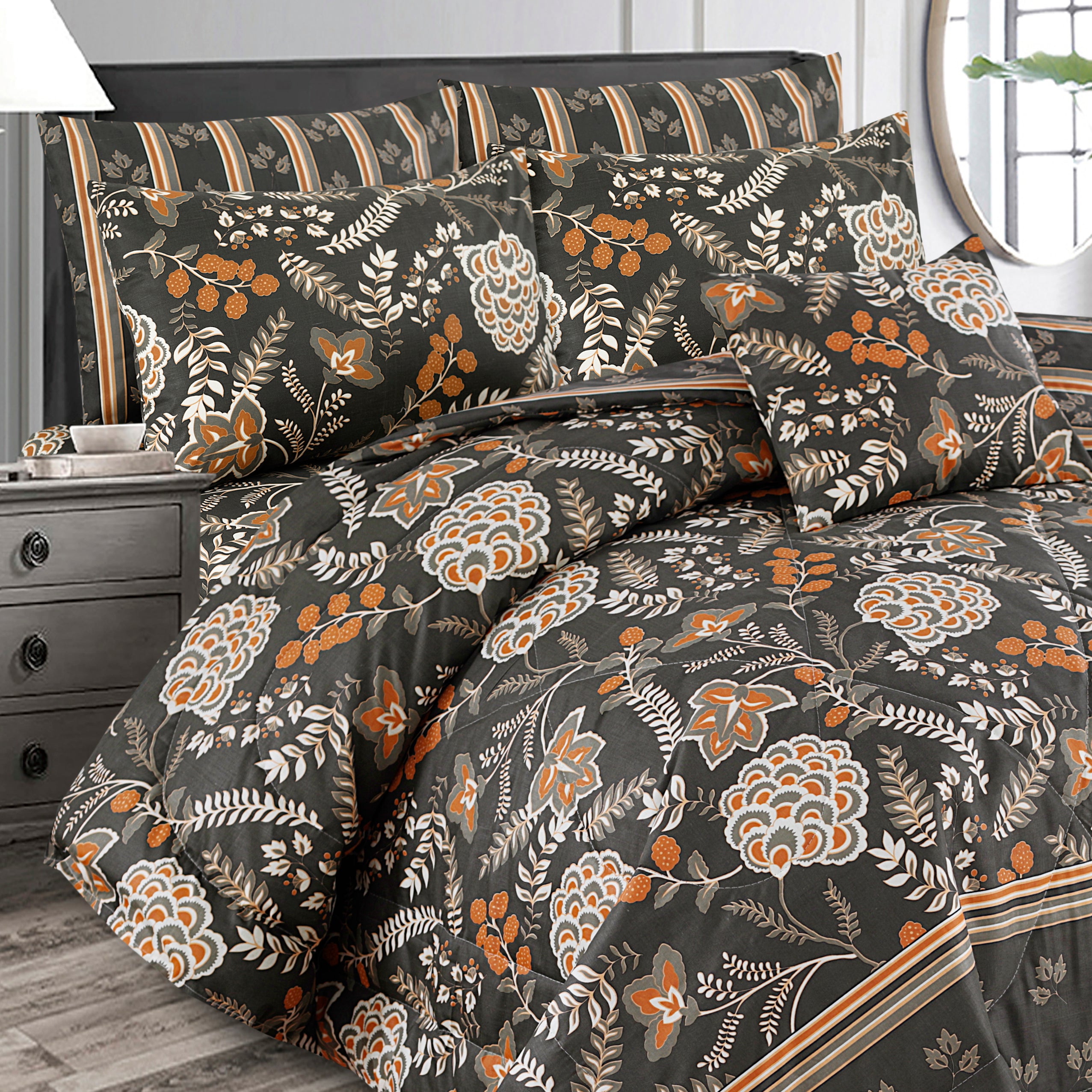 7 Pcs  Comforter Set Mh-755