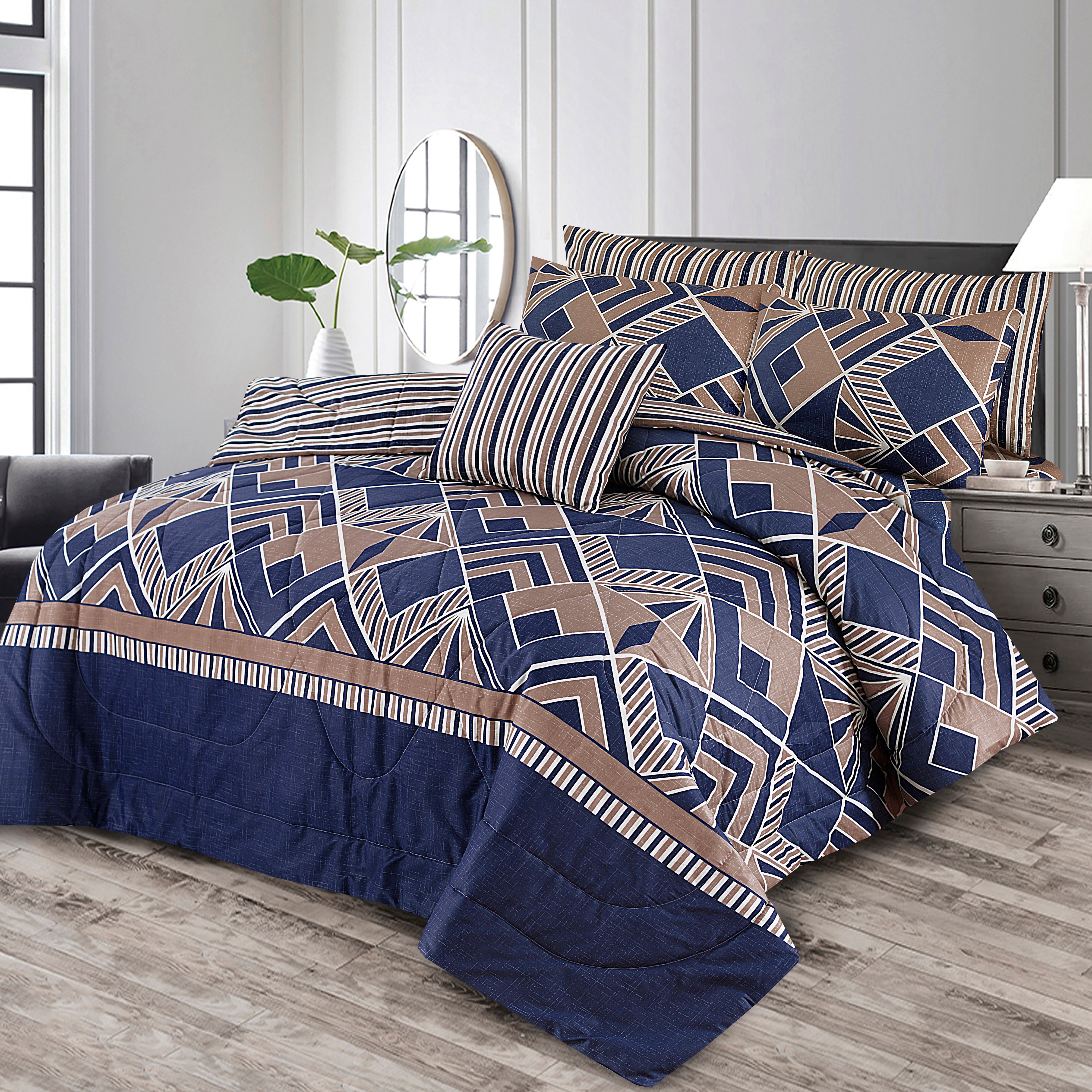 7 Pcs  Comforter Set Mh-762