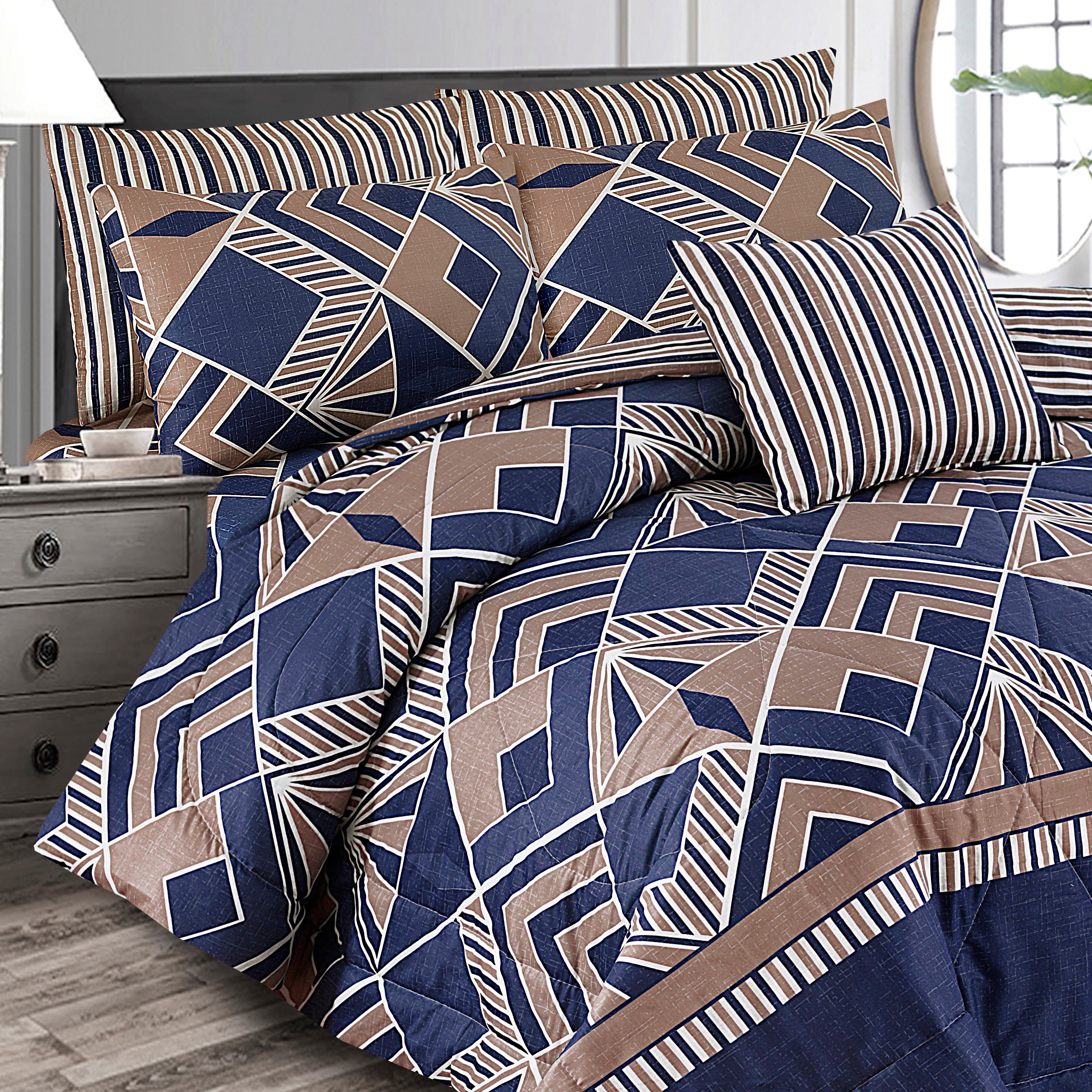 7 Pcs  Comforter Set Mh-762