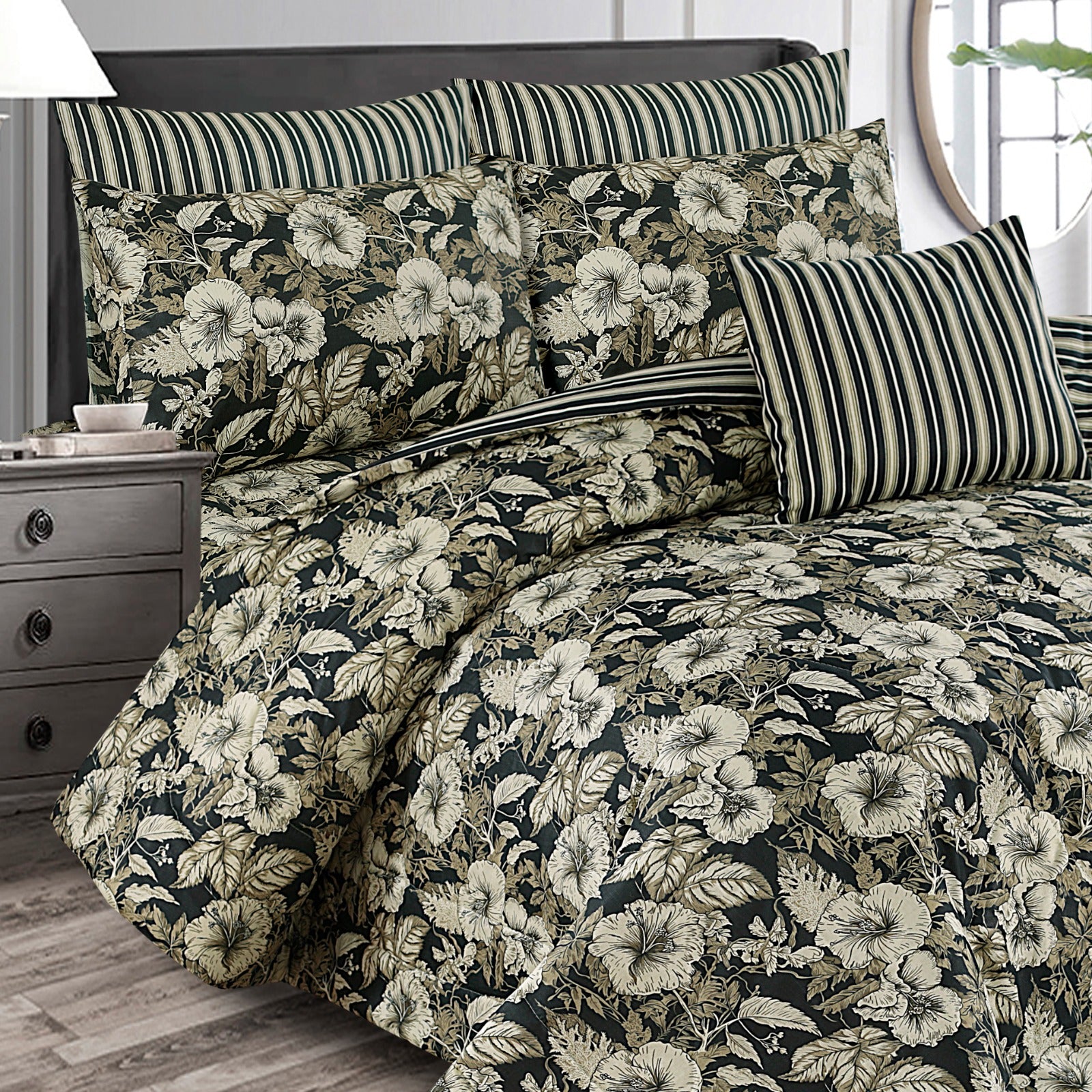 7 Pcs  Comforter Set Mh-751