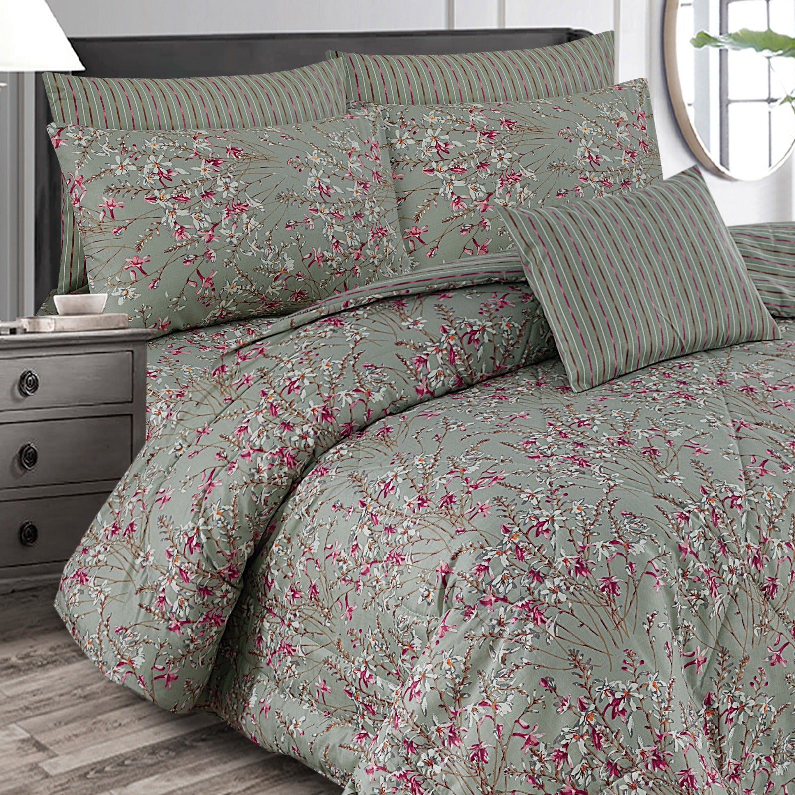 7 Pcs  Comforter Set Mh-749