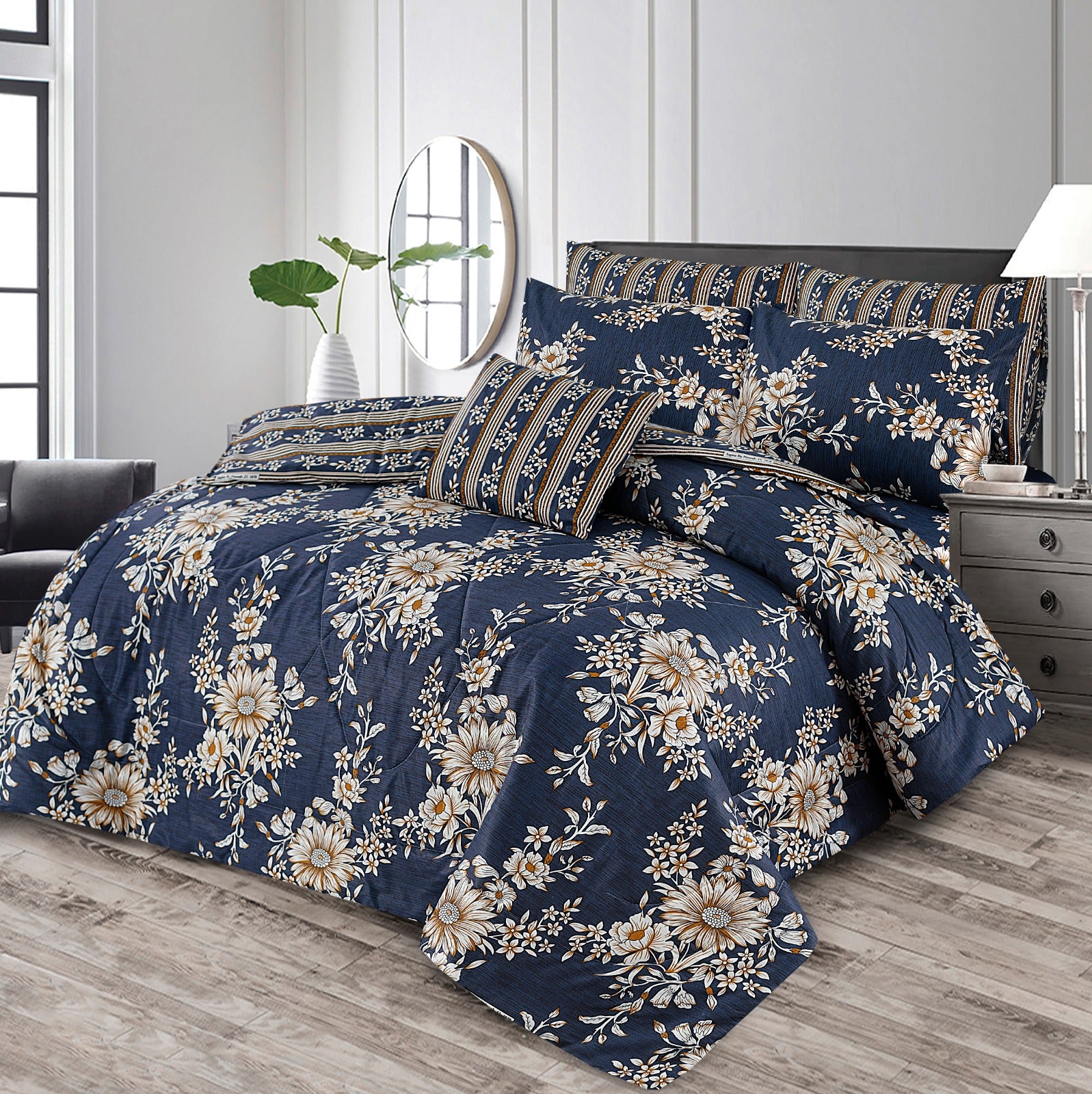 7 Pcs  Comforter Set Mh-748