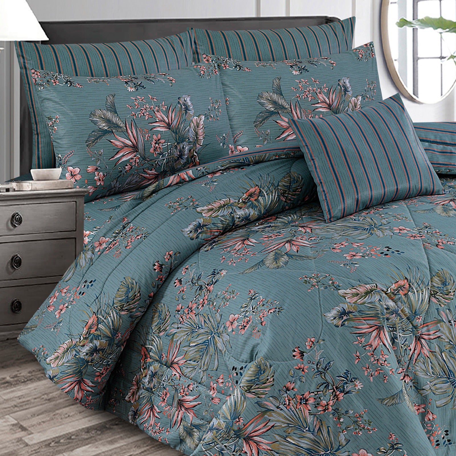 7 Pcs  Comforter Set Mh-747