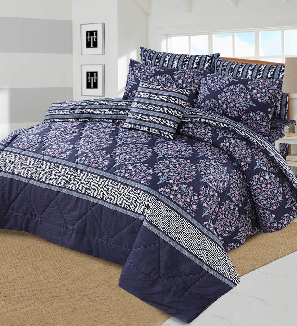 Daisy 7Pc Summer Comforter Set M-552 Quilts & Comforters