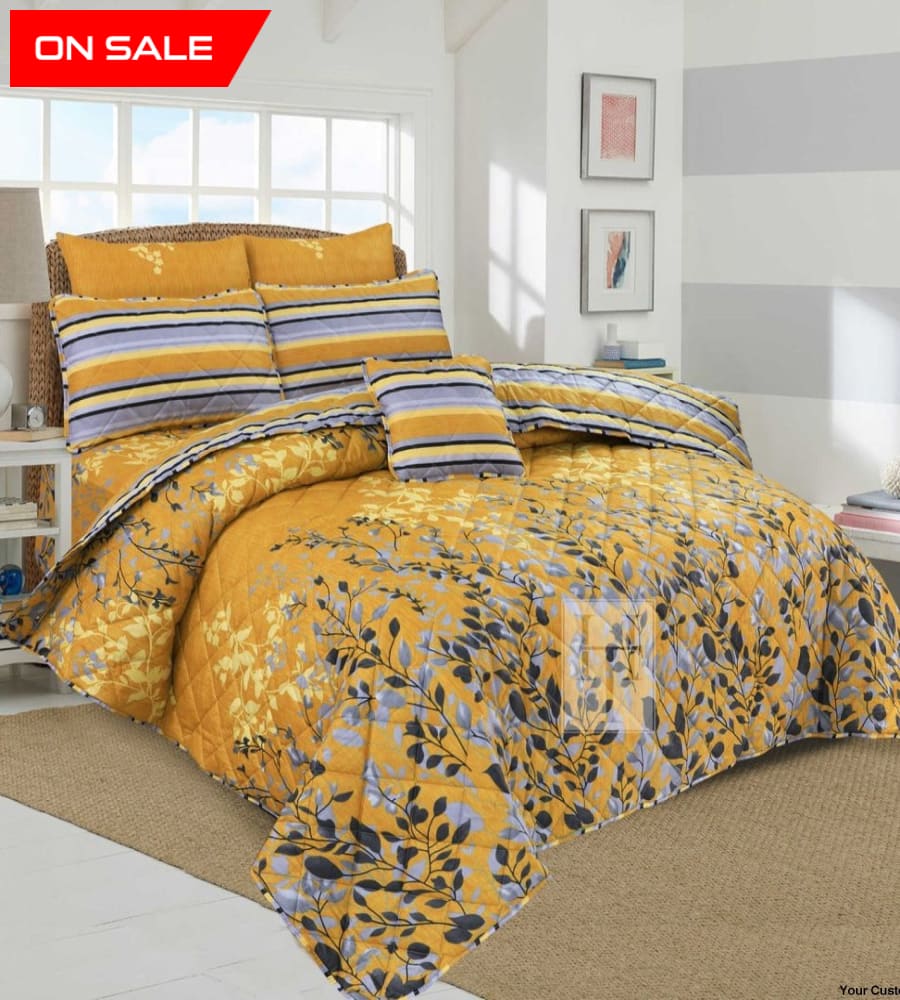 Turmeric Comforter Set 7 Pcs D-771 Quilts & Comforters