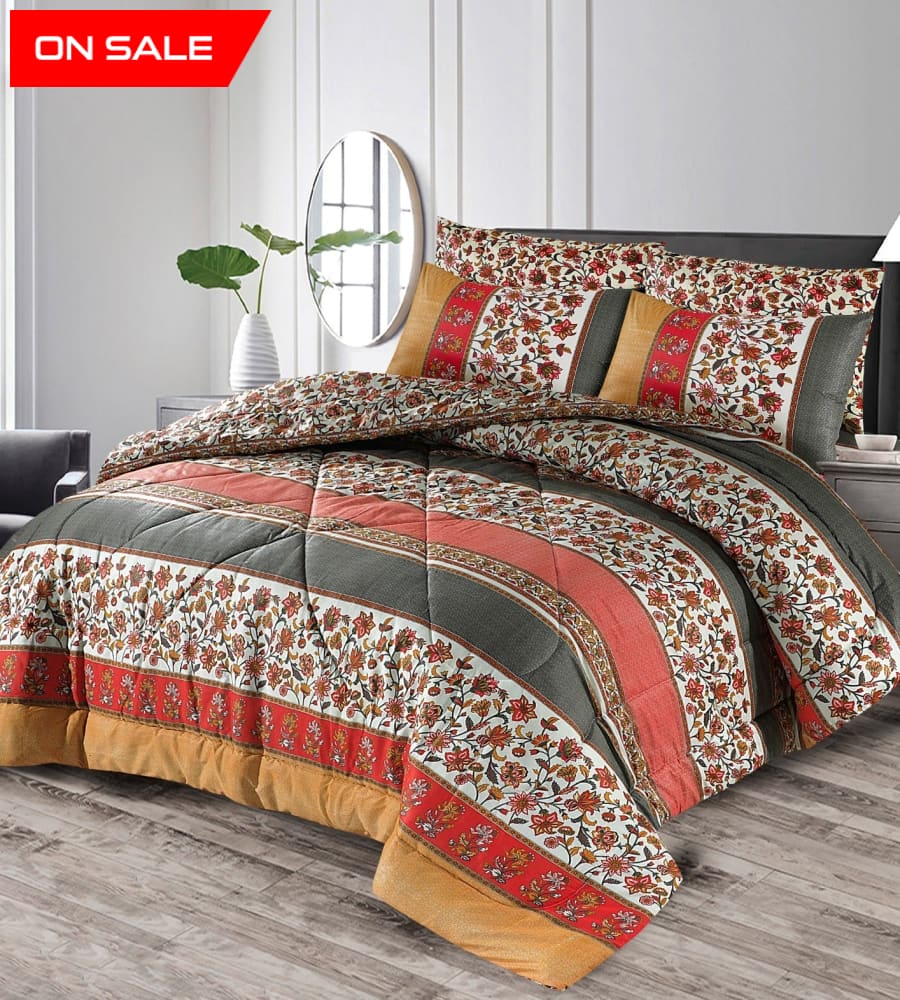 Mix Multi 6 Pcs Razai/Quilt Set Quilts & Comforters