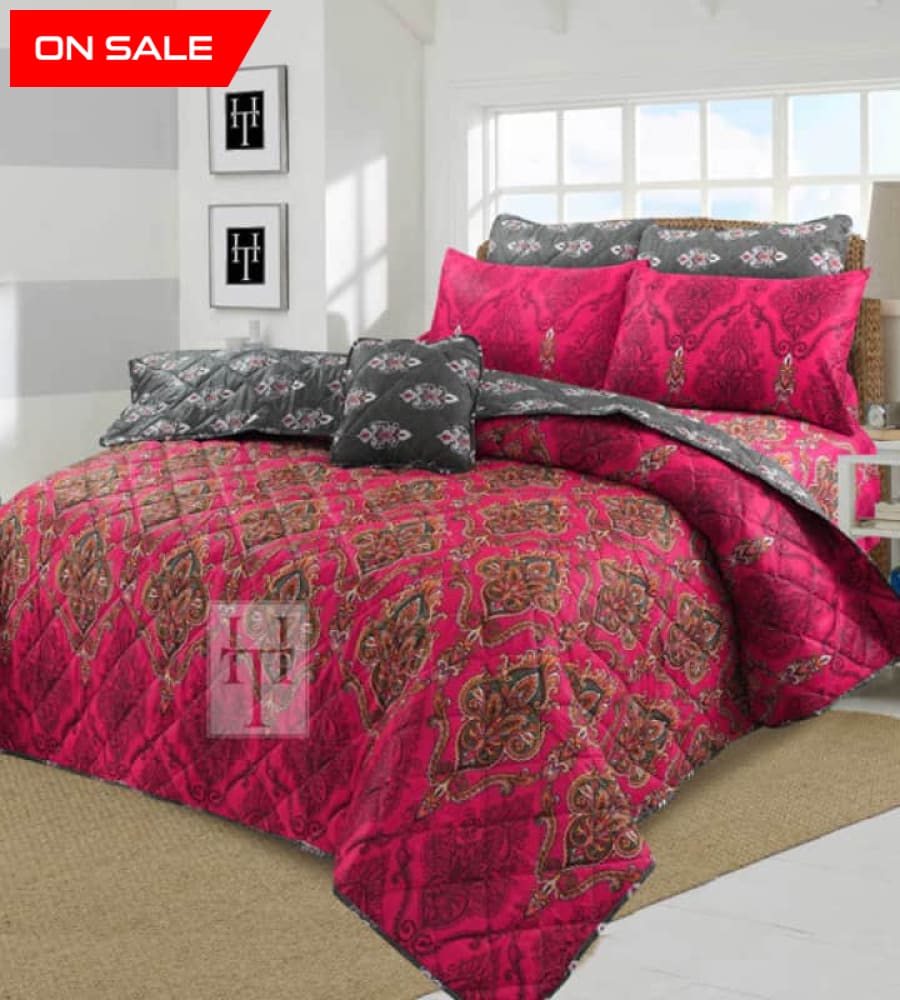 Floraine Comforter Set 7 Pcs D-778 Quilts & Comforters