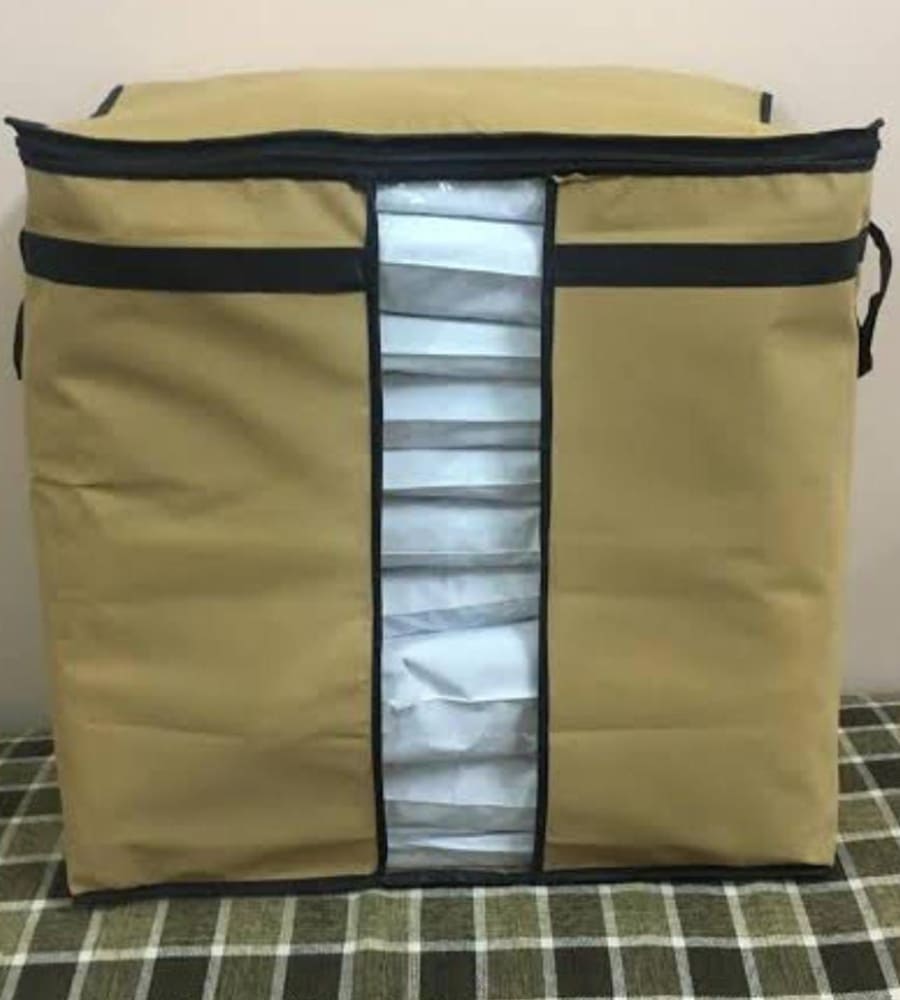 Non - Woven Storage Bag 110 Gsm Light Brown Colour Bags