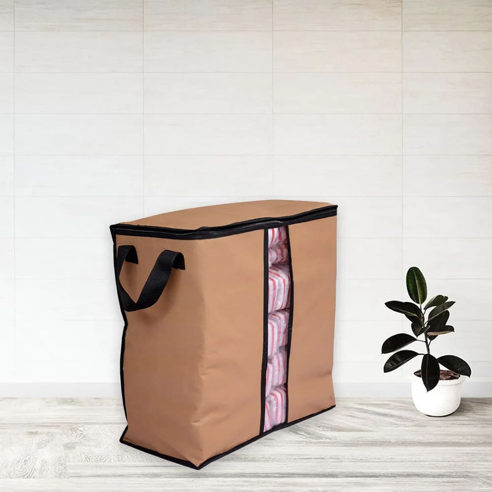 Non - Woven Storage Bag 110 Gsm Light Brown Colour Bags