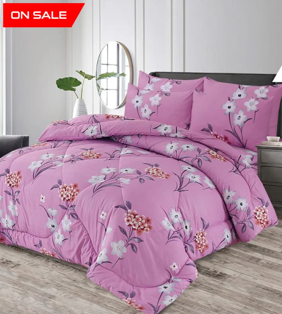 Pure Cotton Winter Vicky Razai Set 6 Pcs Wr-2448 (Heavy Polyester Filling) Quilts & Comforters