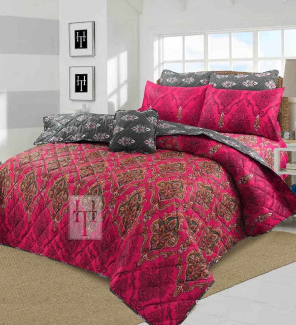 Floraine Comforter Set 7 Pcs D-778 Quilts & Comforters