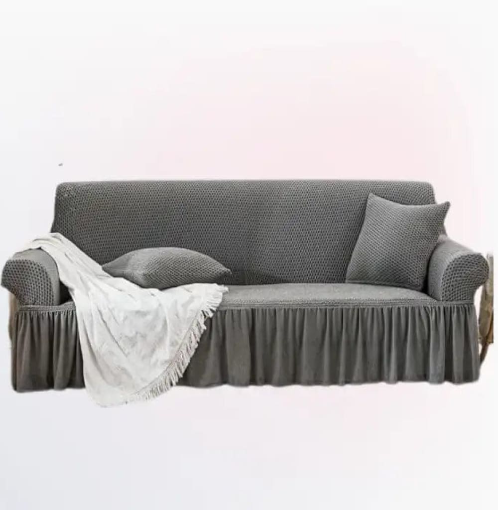 Turkish Style Sofa Cover ﹙Grey ﹚ Quilts & Comforters