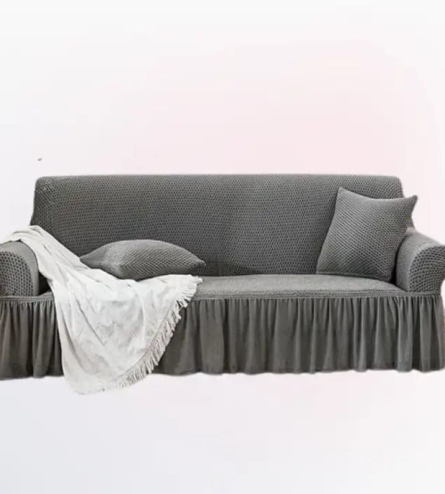 Turkish Style Sofa Cover ﹙Grey ﹚ Quilts & Comforters