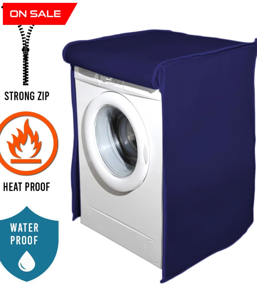 Waterproof Front Loaded Washing Machine Covers 6 Kg / Blue Cover