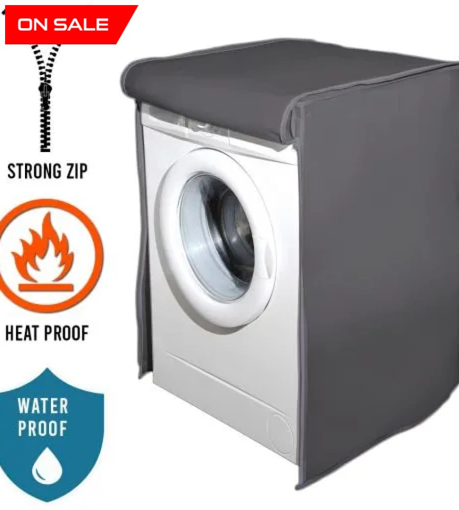 Waterproof Front Loaded Washing Machine Covers 6 Kg / Grey Cover