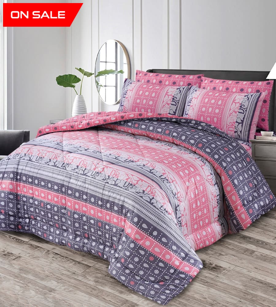 6 Pcs Winter Vicky Razai Set Wr-2413 Quilts & Comforters