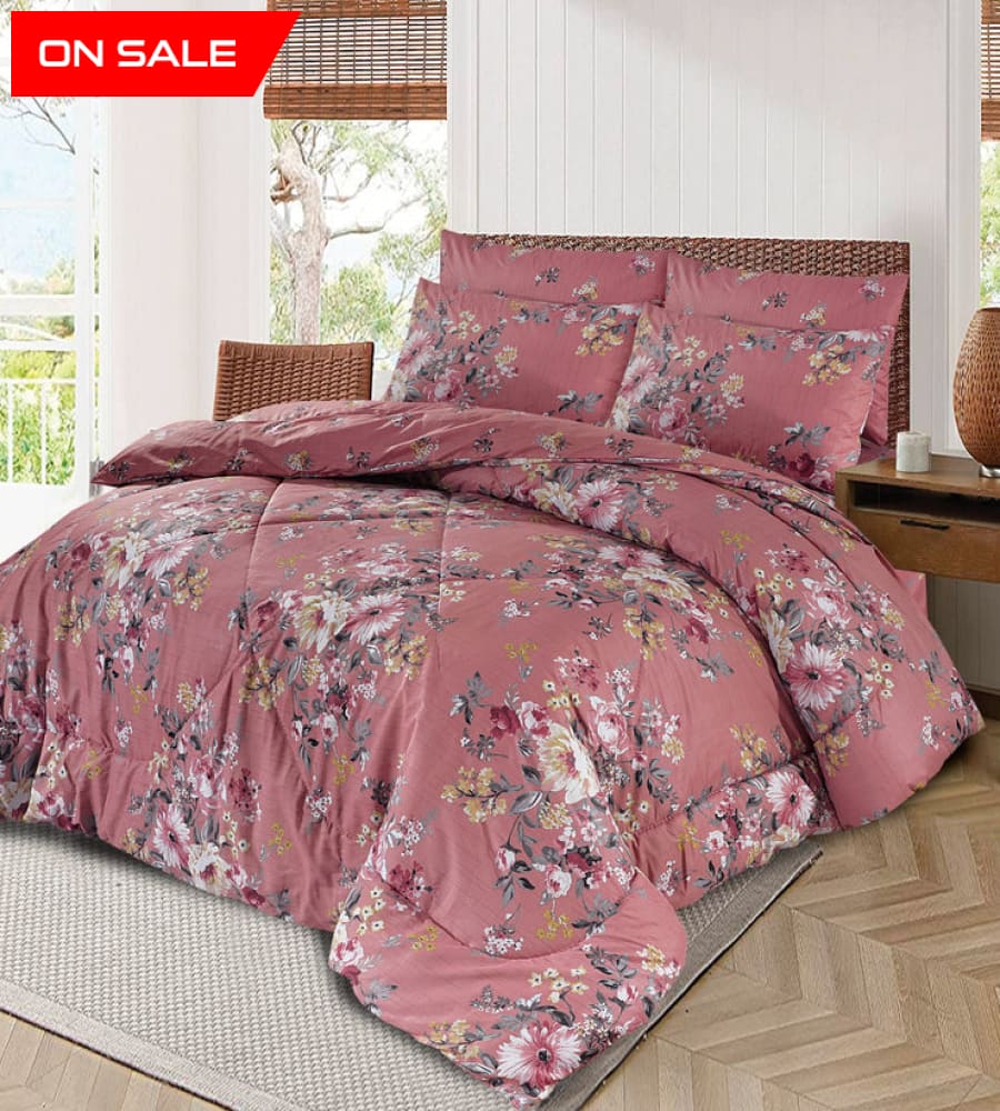 6 Pcs Winter Vicky Razai Set Wr-2431 Quilts & Comforters