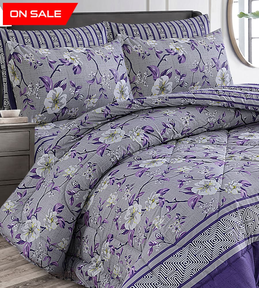 Winter Vicky Razai Set 6 Pcs Wr-2460 (Heavy Polyester Filling) Quilts & Comforters